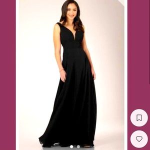 Sorella Vita Long Black Gown  - Size 12